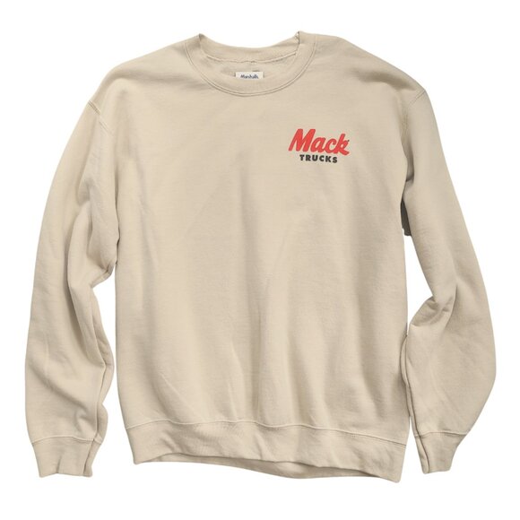 NWT MACK Trucks Graphic Sweatshirt Mens Retro Workwear Crewneck - Size Medium - Picture 2 of 2